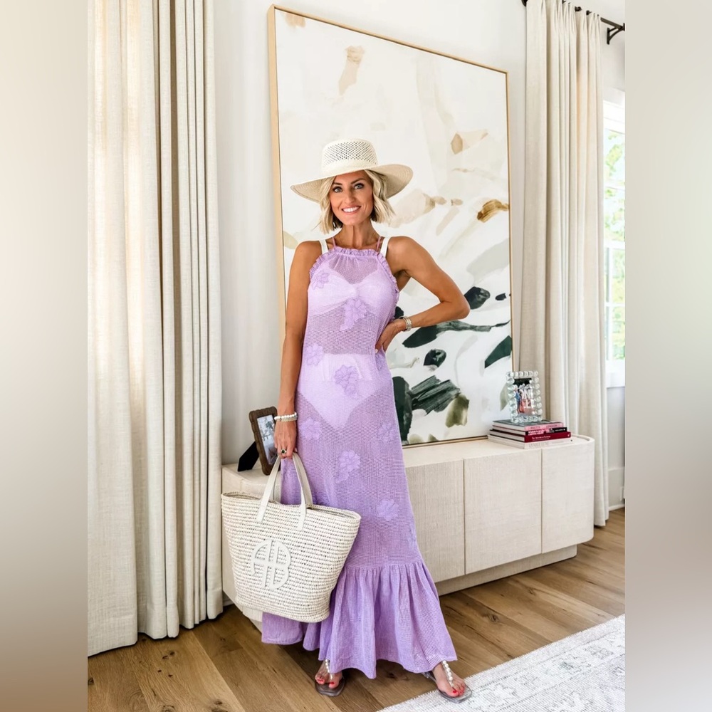 Anthropologie The Malika Crochet Dress Large. Ready for vacation? See video